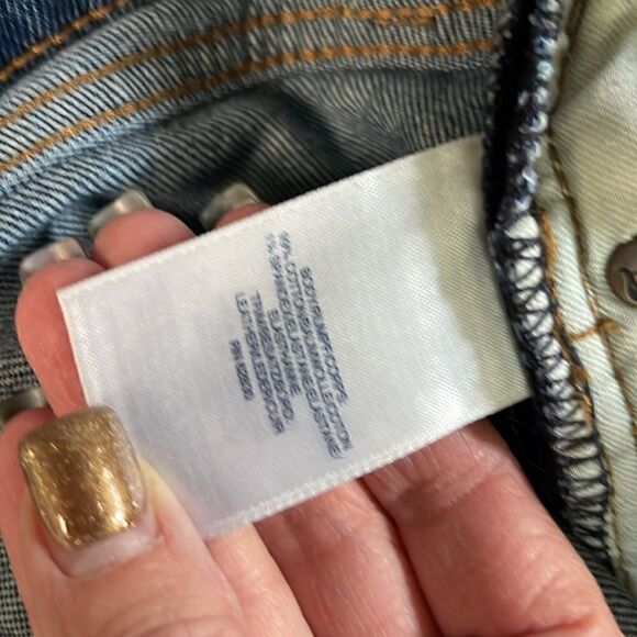 Lands’ End square rigger jeans.  Size 28.  Slim. Tall. Distressed. - Picture 8 of 8